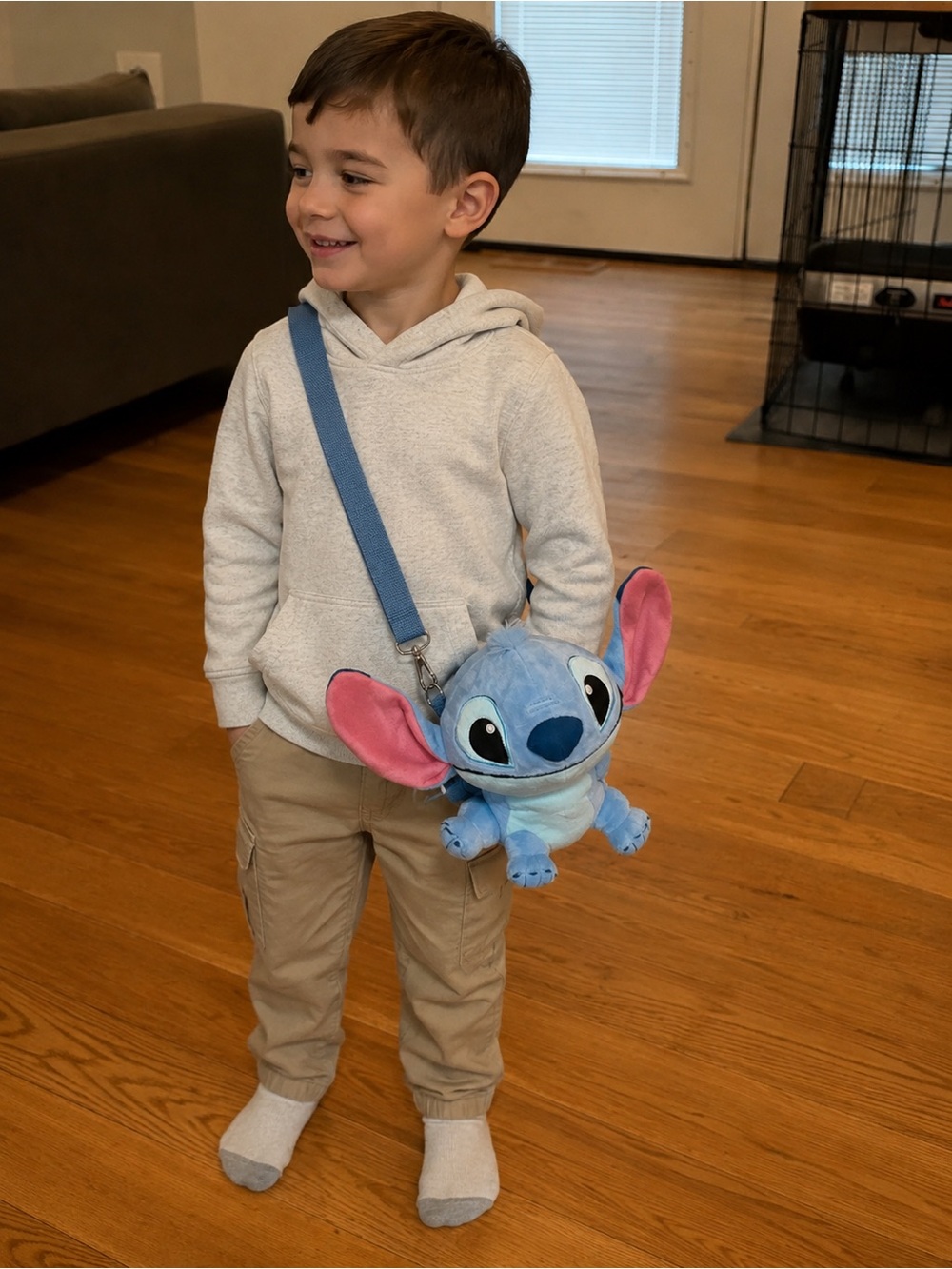 Stitch Crossbody Stuffed Bag